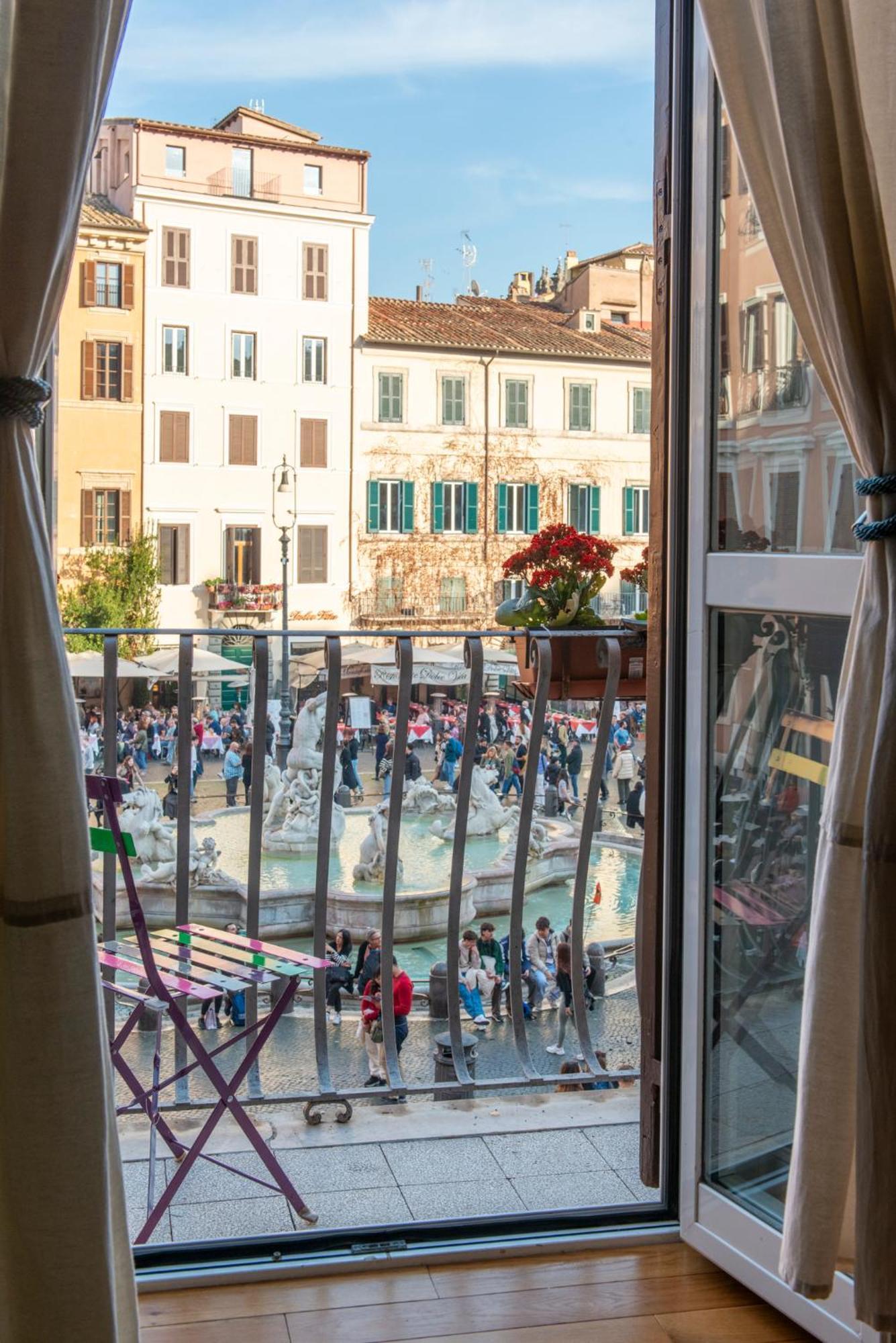 Navona Charming Balcony Appartement Rome Buitenkant foto