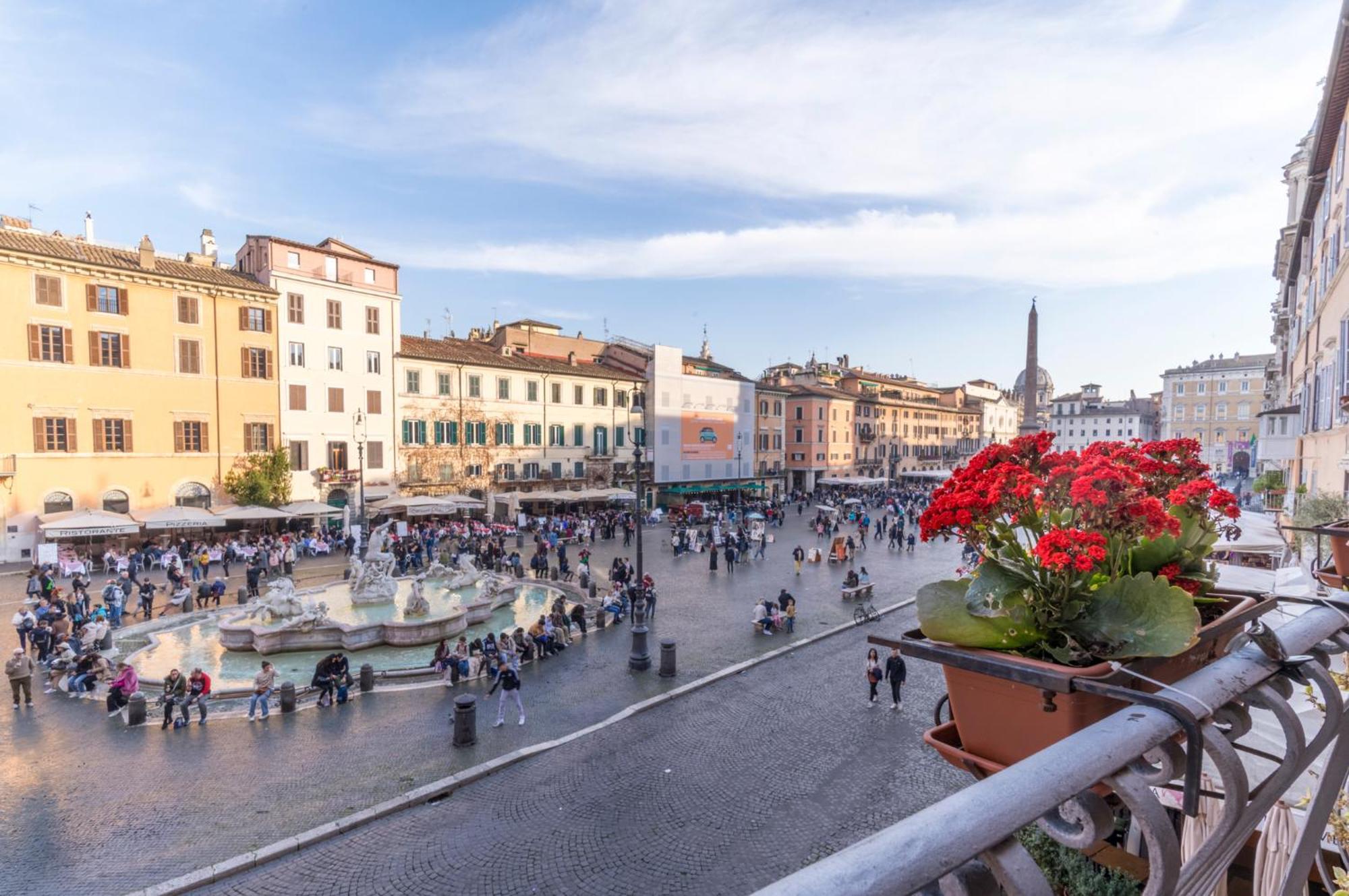 Navona Charming Balcony Appartement Rome Buitenkant foto
